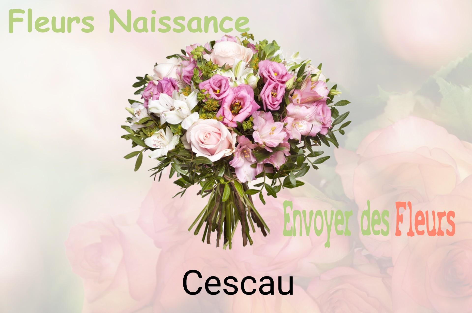 Bouquet de fleurs de naissance livré à Cescau